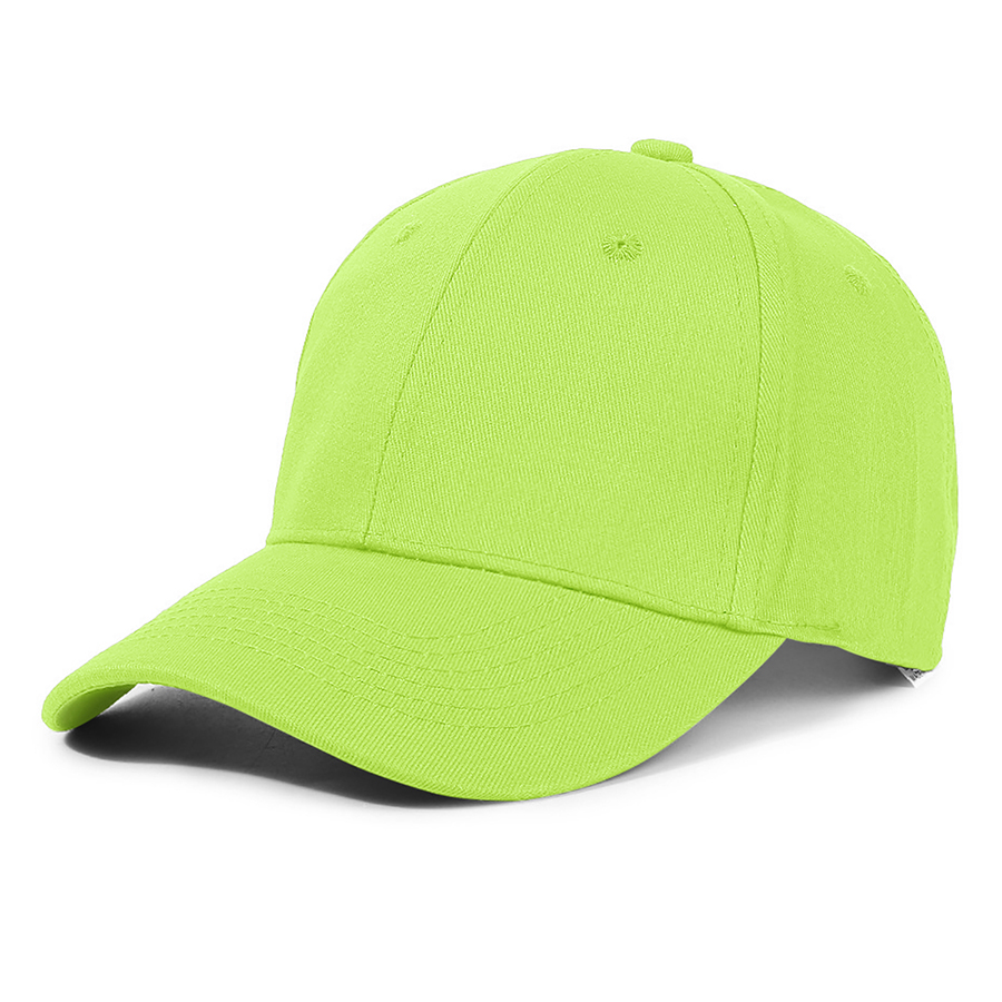 Stock Solid Color Cotton 6-Panel Baseball Cap w/ D-Ring 15