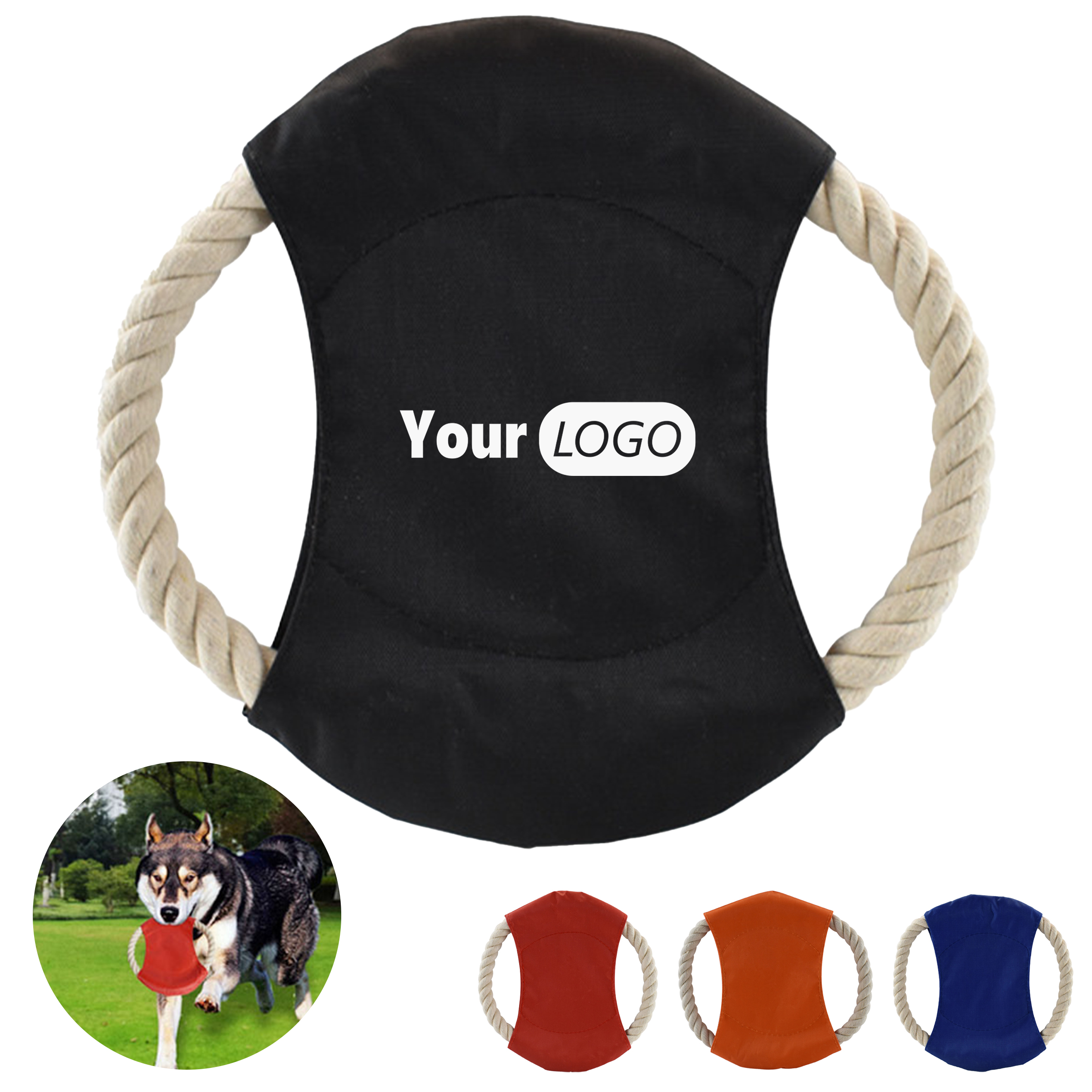 Cotton Rope Outdoor Dog Toy Flying Disc 2