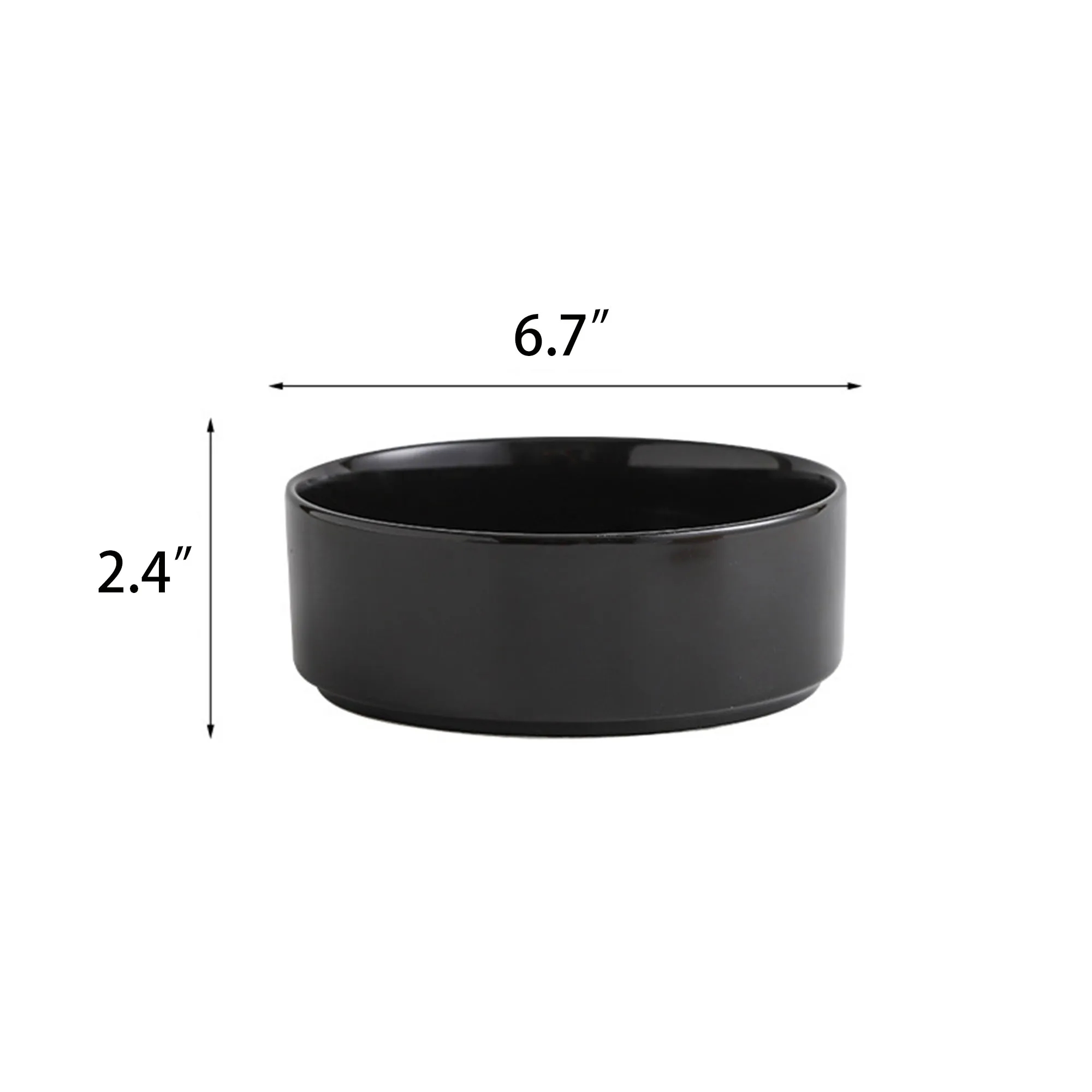 Matte/Gloss Ceramic Dog Bowl 2