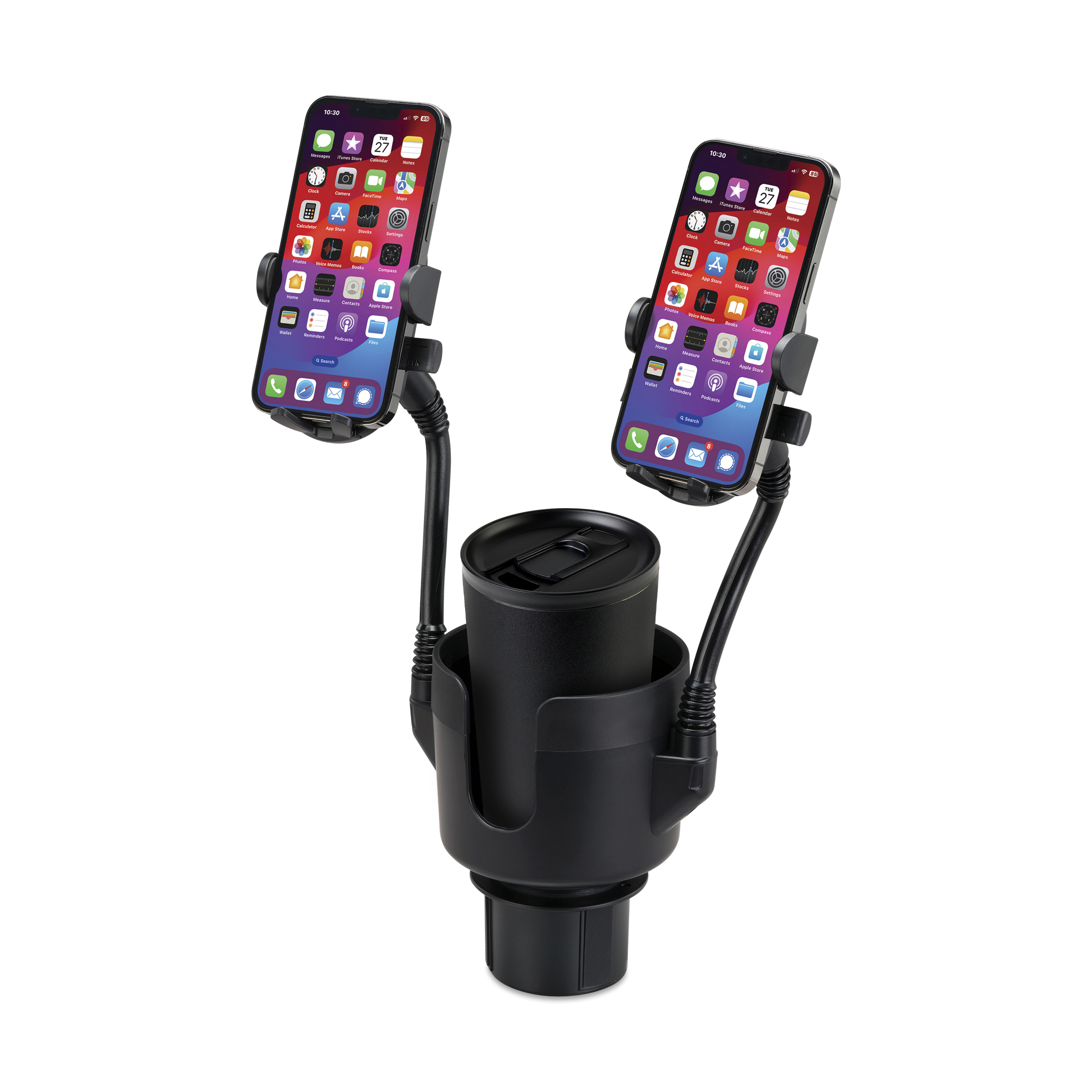 iLive™ Cup Holder with Dual Mobile Phone Mount 6