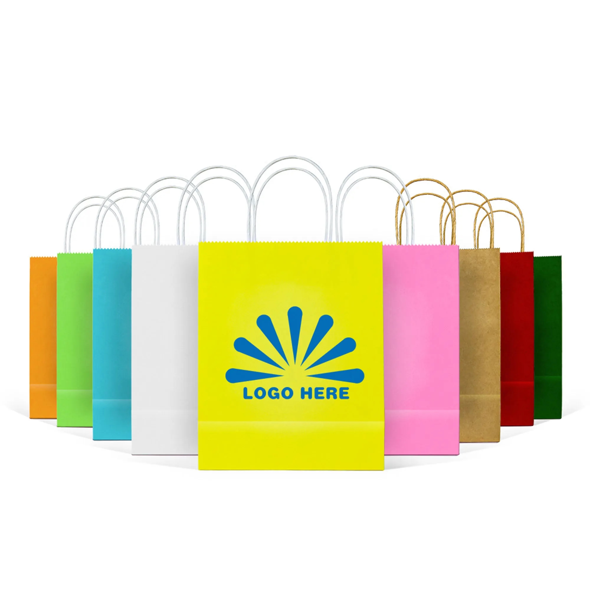 Handle Kraft Paper Shopping Bag 2