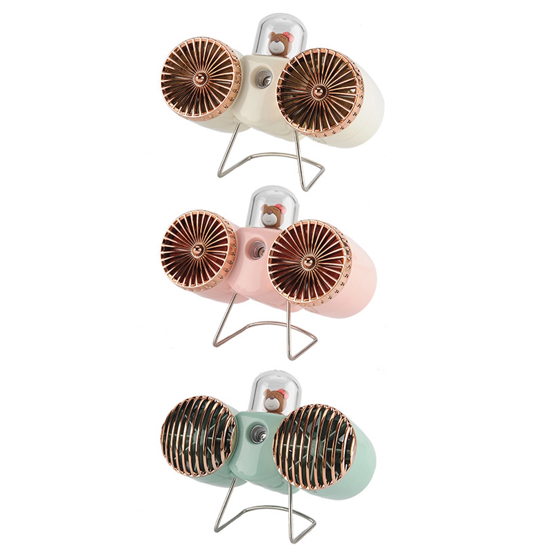Usb Double-Blade Spray Desk Fan Portable Smart 2