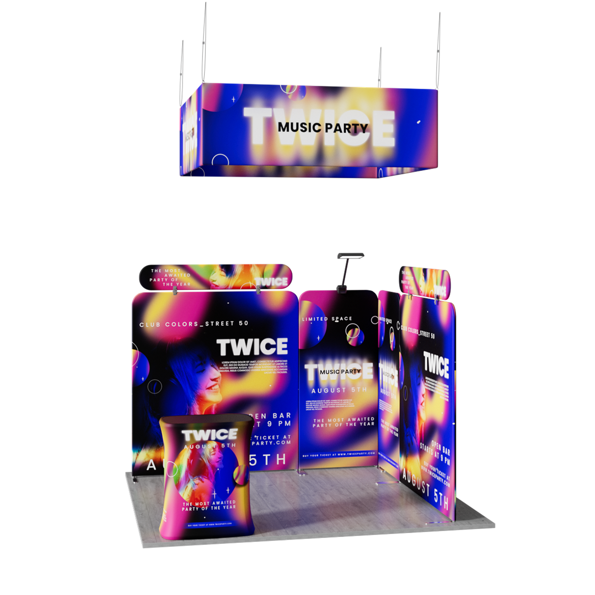 10'x10' Tradeshow Booth Kit - A Kit 5