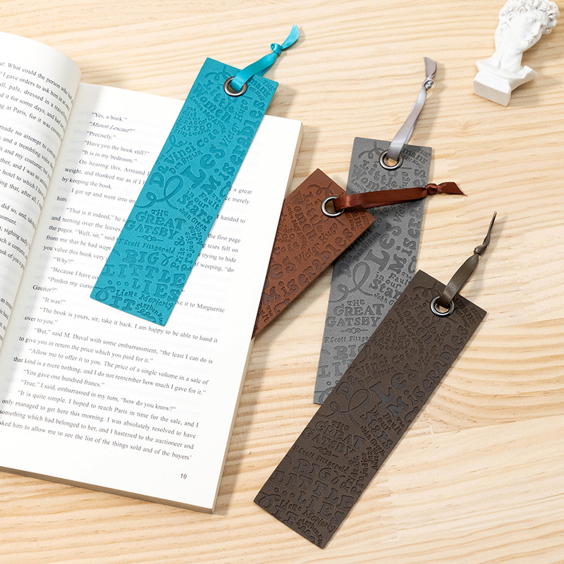 Debossed Leather Bookmark 2