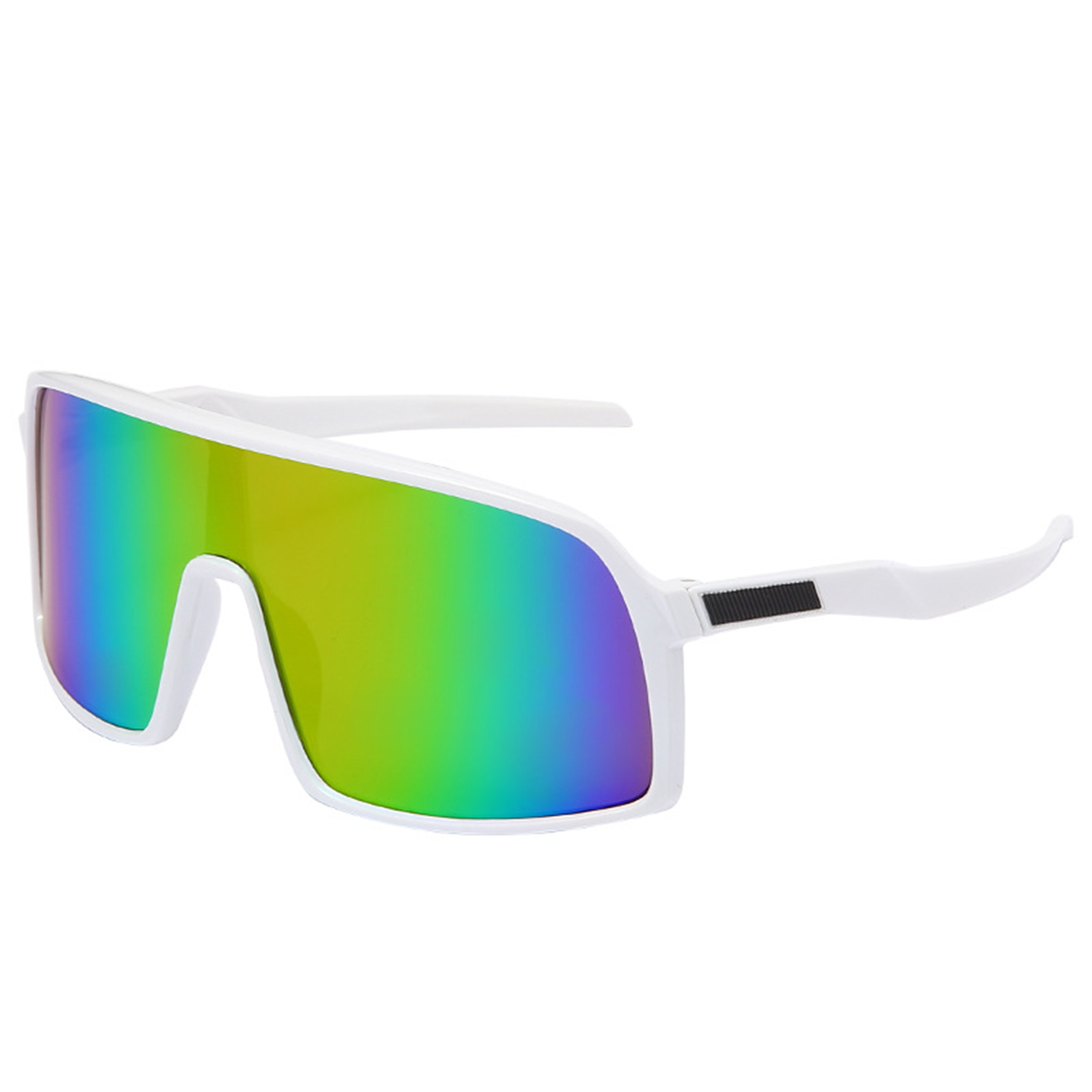 Oversized Mirrored Retro Reflective Sunglasses 7
