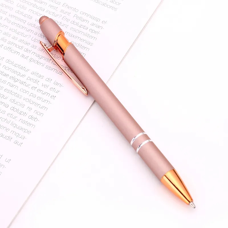 Ellipse Rose Gold Pen with Stylus 10