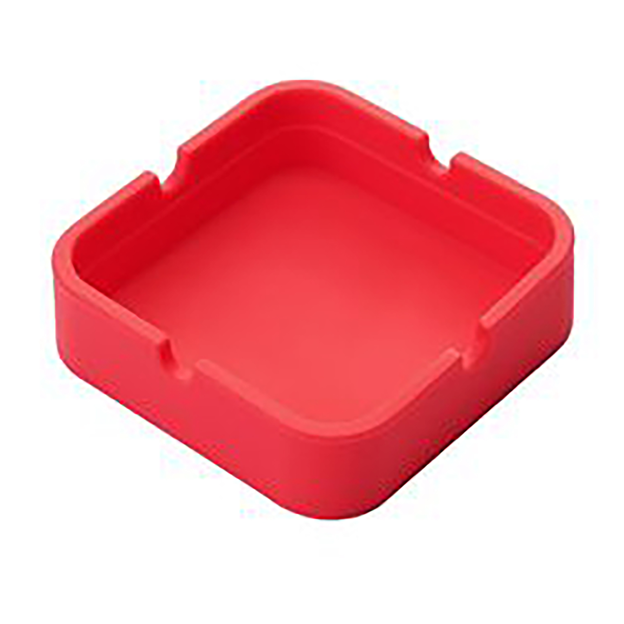 Silicone Square Ashtray with Cigarette Grooves 4