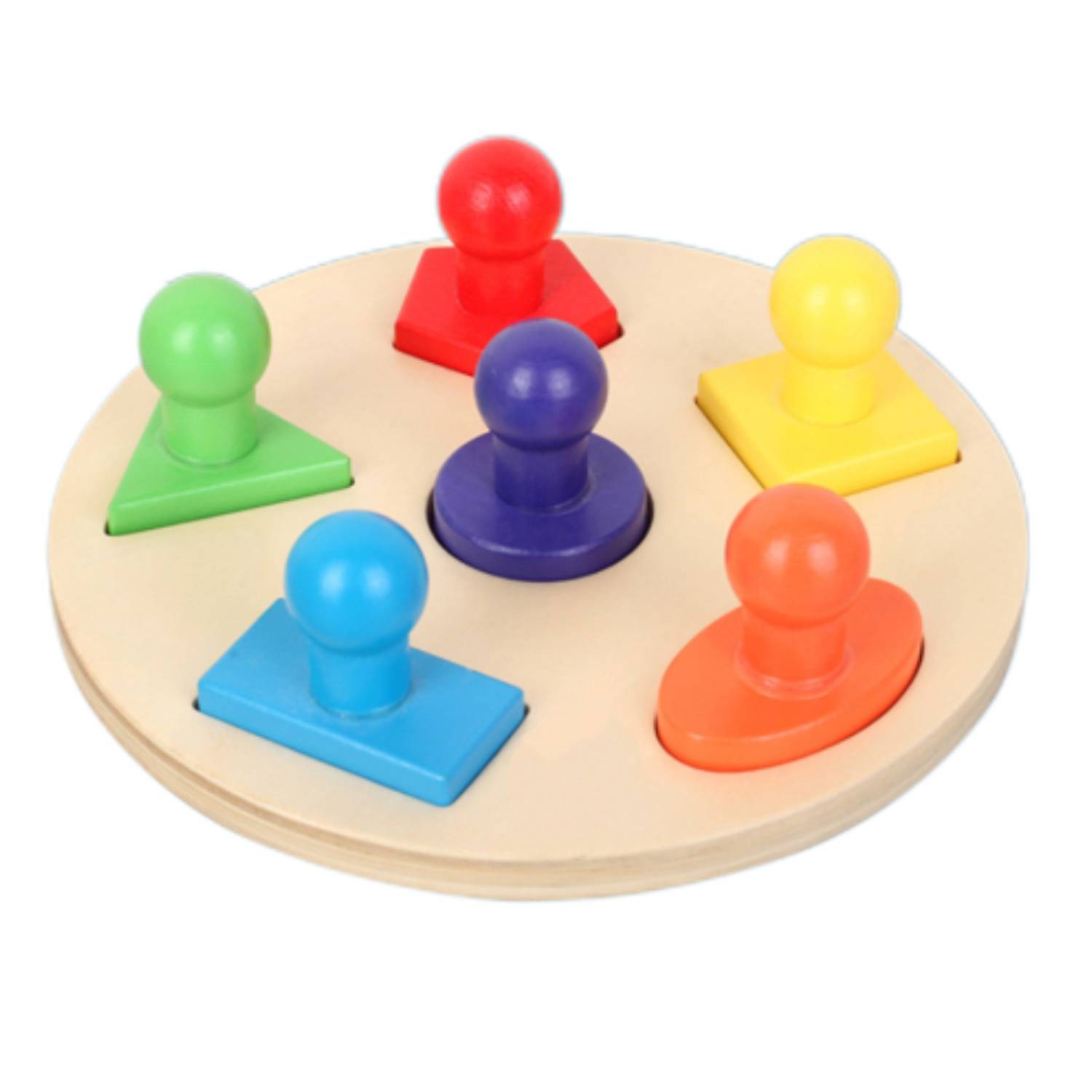 Toddler Wooden Geometric Shape Puzzle 6