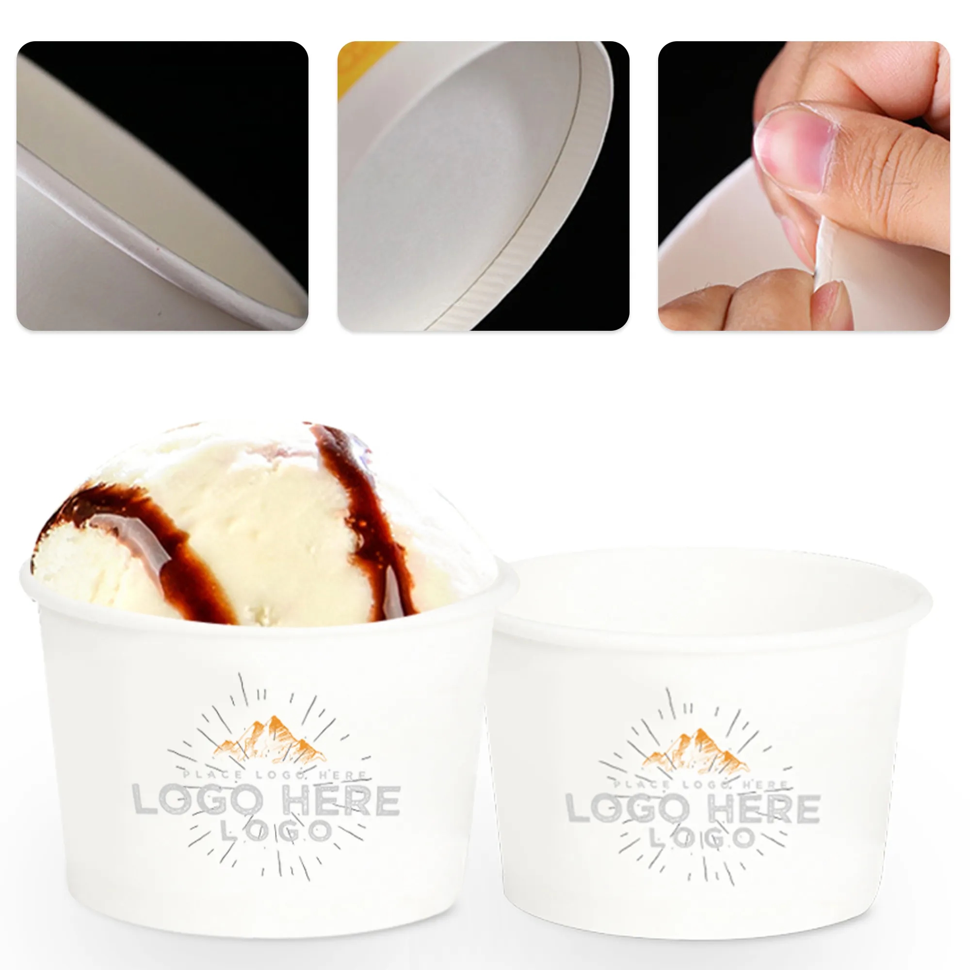 8 oz Ice Cream Paper Cup 2