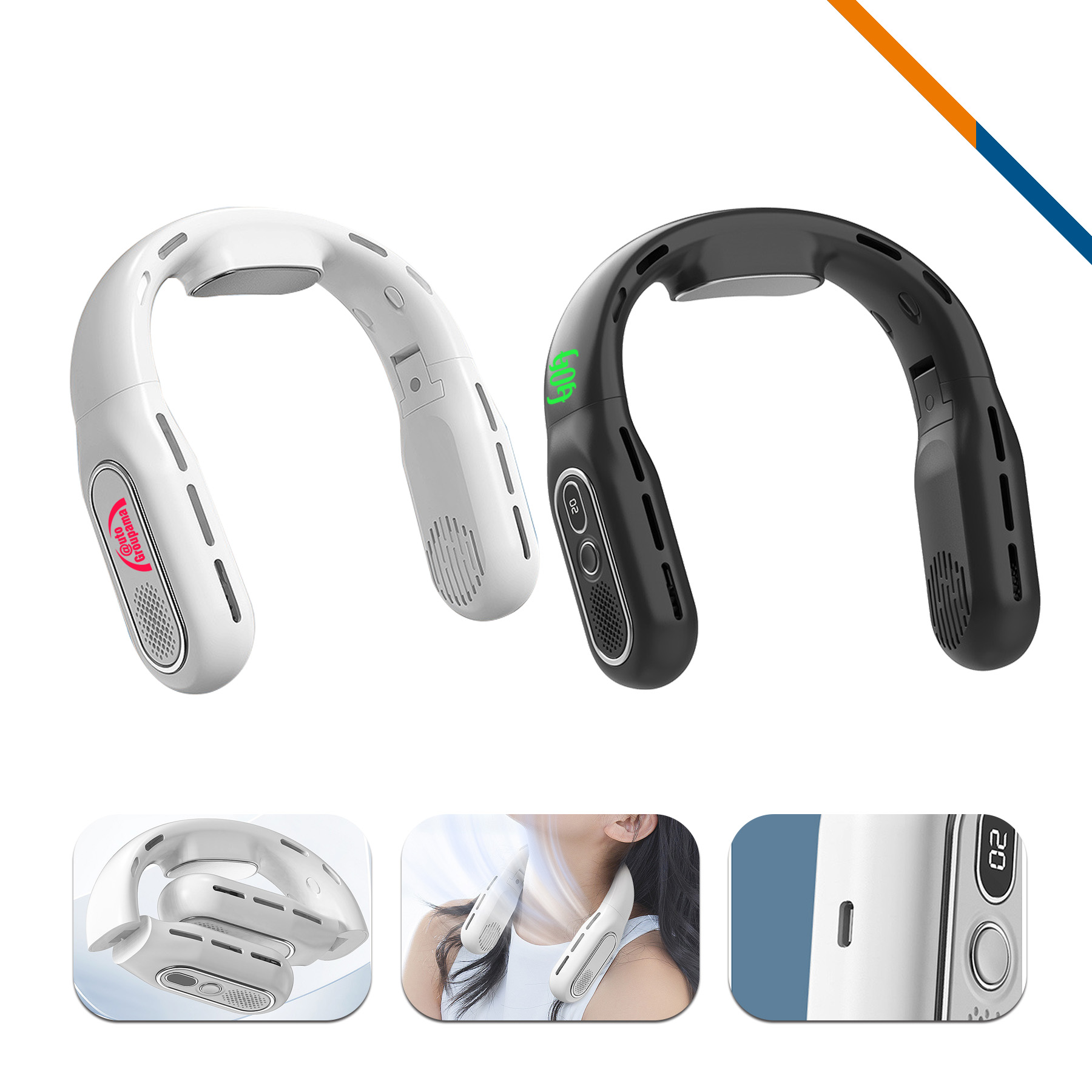 FlowNeck Foldable Bladeless Neck Fan 3