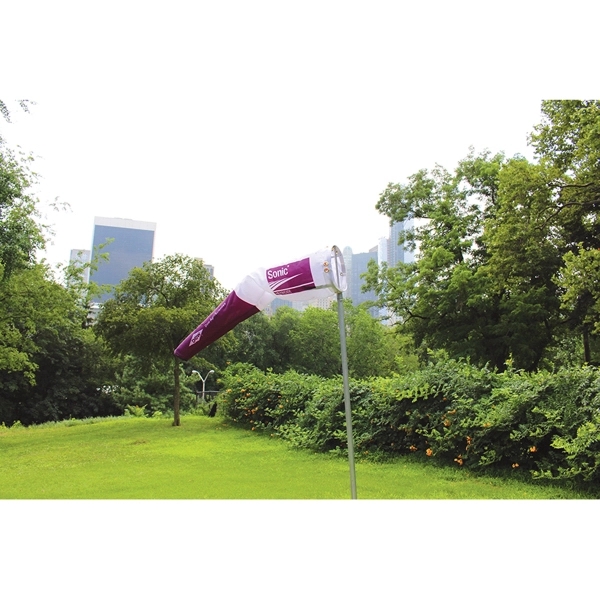 24" x 144" Airport Windsock - Screen Sublimation - ePoly 1