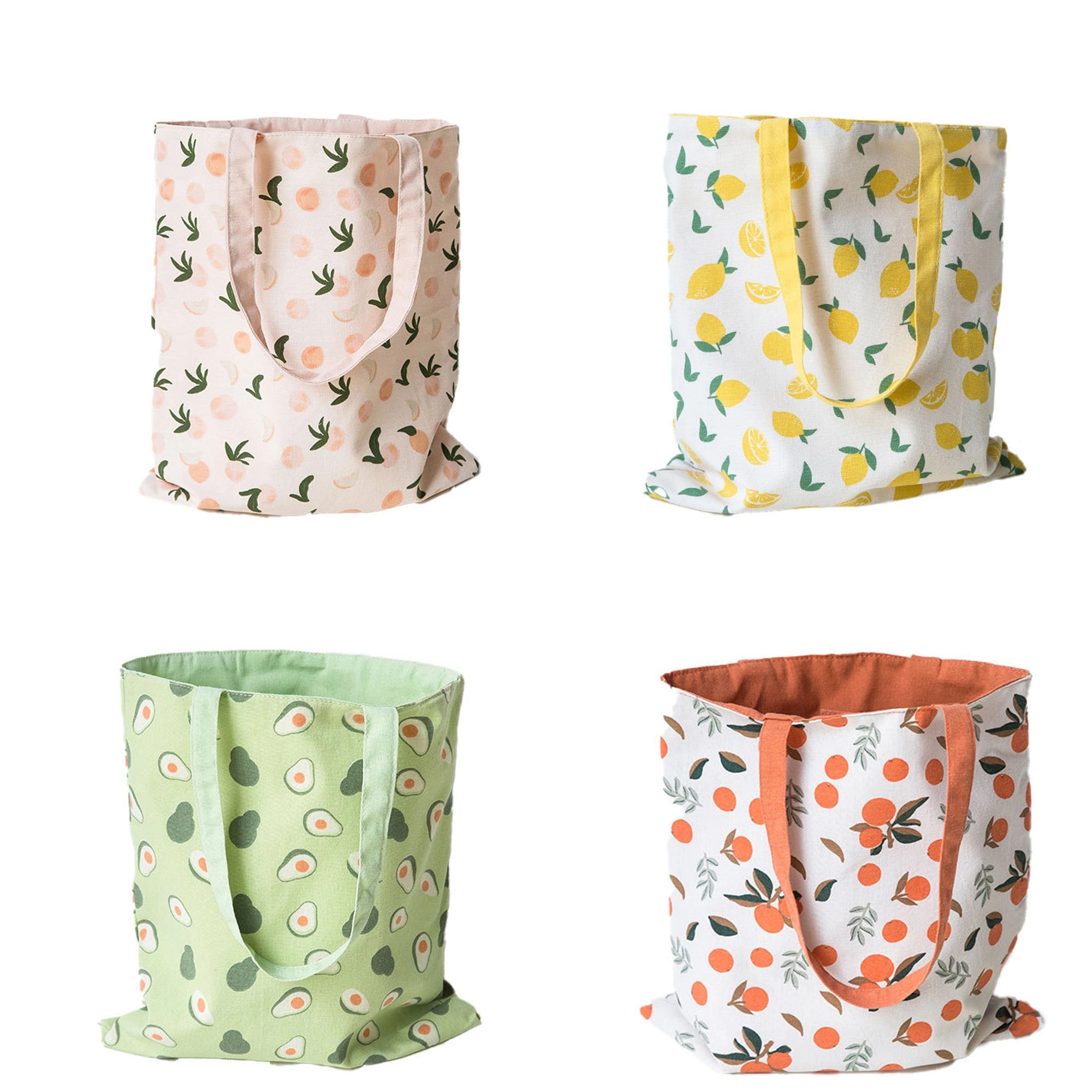 Double-Sided Canvas Tote Bags