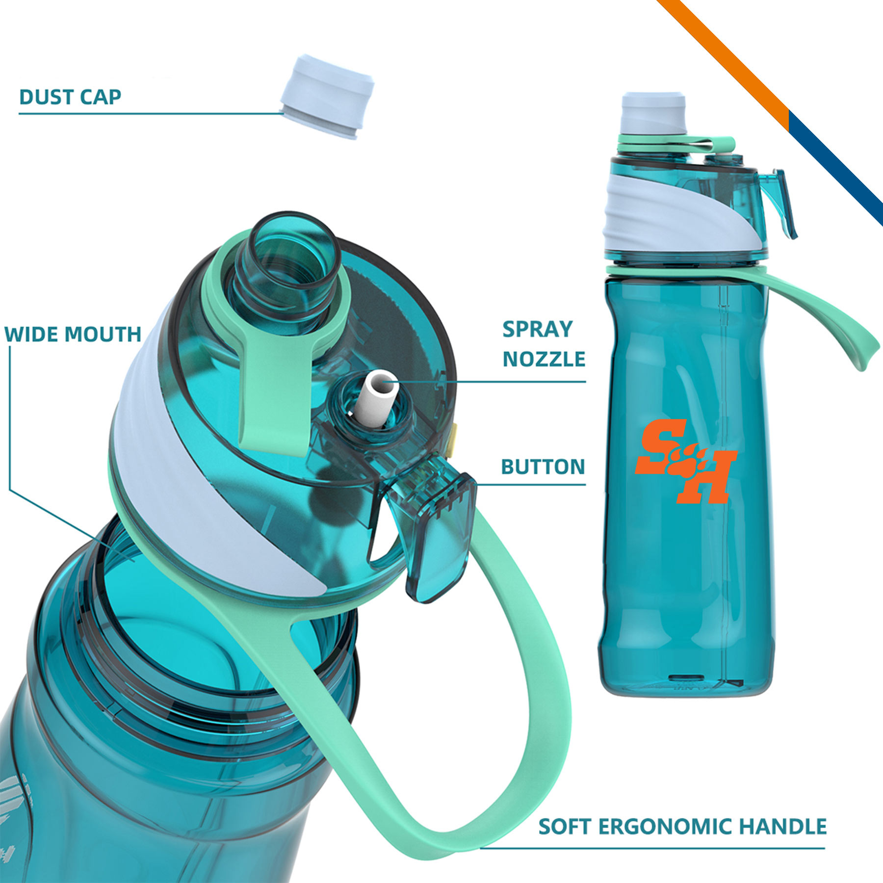 Manak Sports Water Bottle – 32 OZ. 7