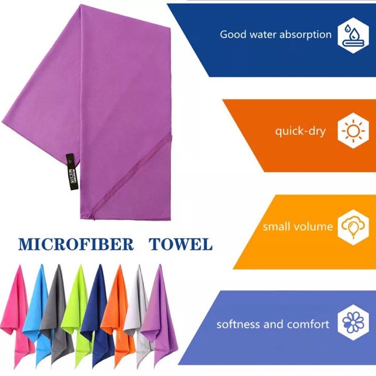 Full Color Microfiber Sports Towel 2