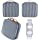 Striped Canvas Travel Waterproof Toiletry Bag / Hook 4