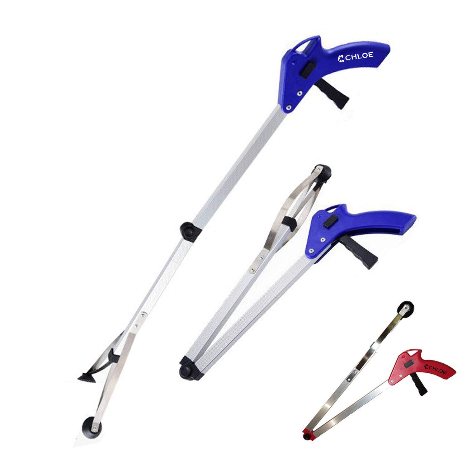 Aluminum Alloy Folding Garbage Clip Picker 4