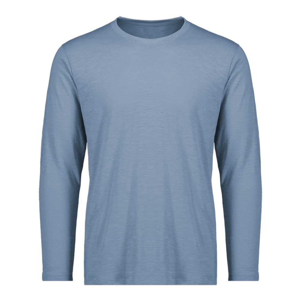 River Cotton-Poly Ringspun Slub Long Sleeve Tee