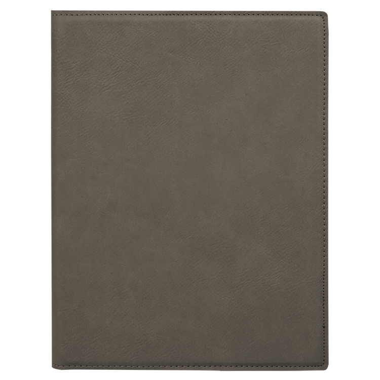 7" x 9" Gray Leatherette Small Portfolio with Notepad 4