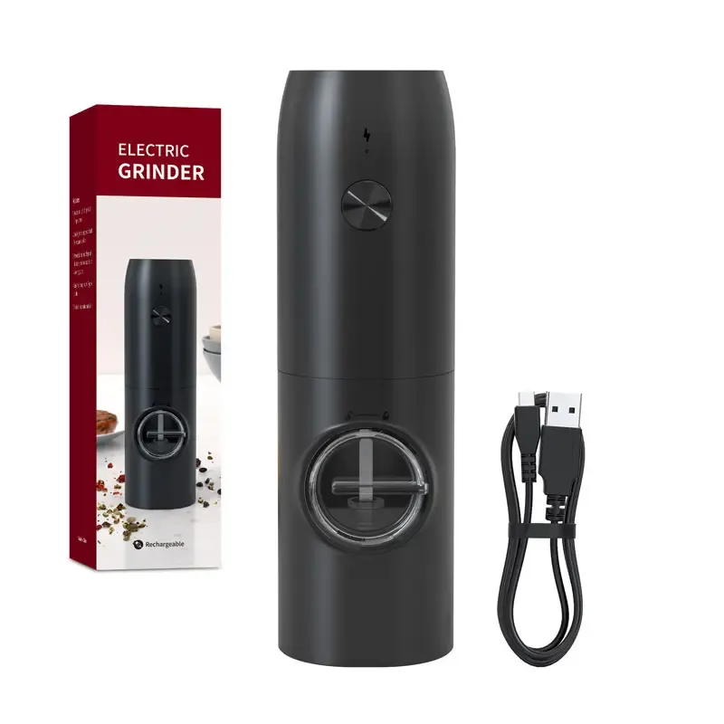 One-Handed Operation Rechargeable Salt/Pepper Grinder 3