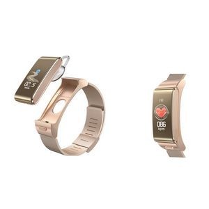 2 In 1 Fitness Tracker Earbuds With Steel Band 14