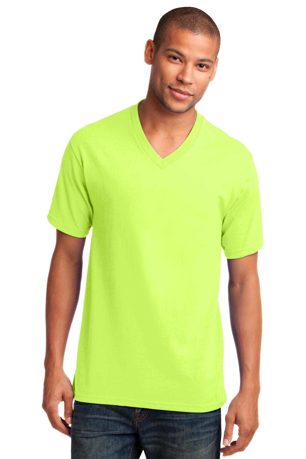Port & Co Core Cotton V-Neck Tee. PC54V 69