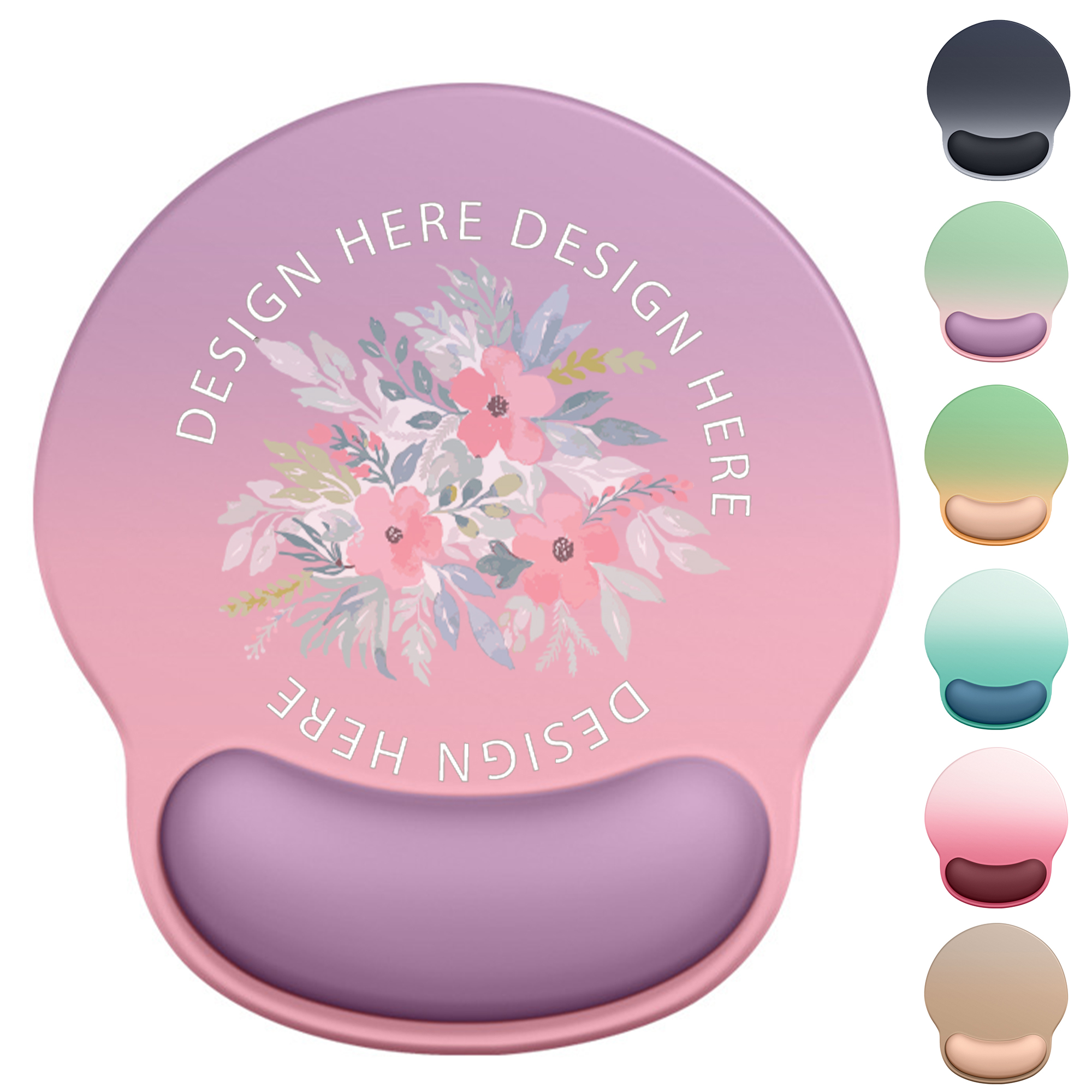 Full Color Memory Foam Mouse Pad with Wrist Support MOQ50 3