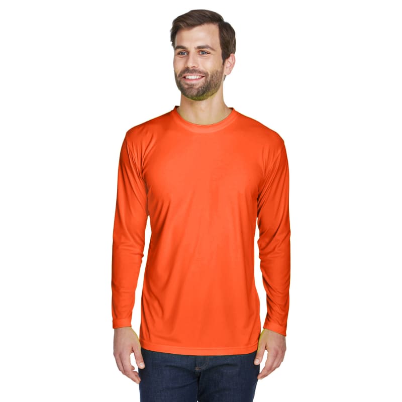 UltraClub Adult Cool & Dry Sport Long-Sleeve Performance Interlock T-Shirt 59