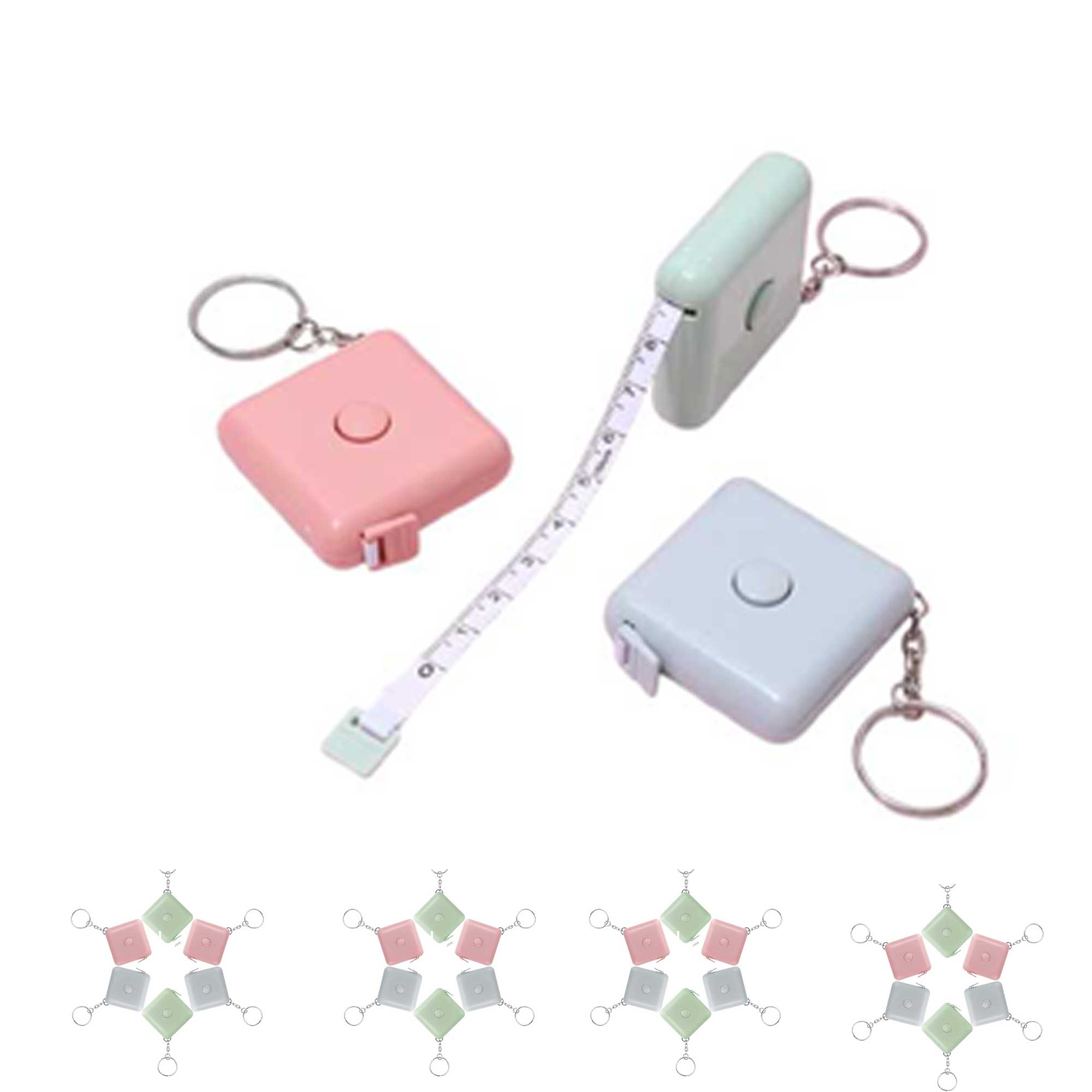 60 Inch Mini Tape Measure Keychain 1