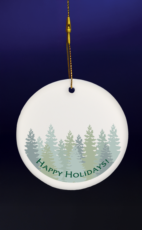 3" Round Ceramic Ornament 5