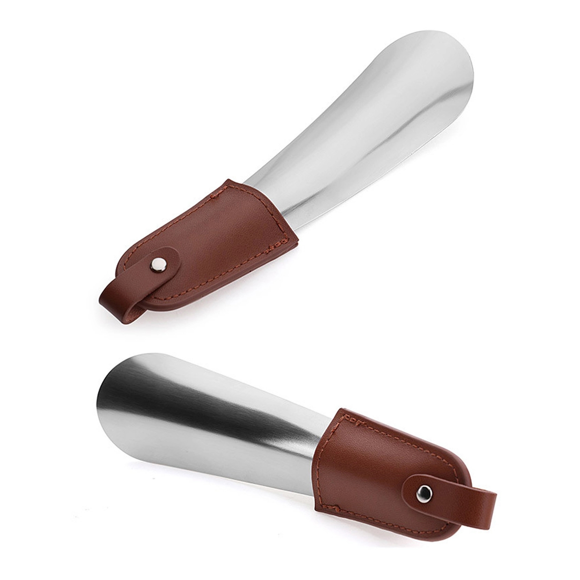 Shoe Horn Stainless Steel With Pu Leather 4