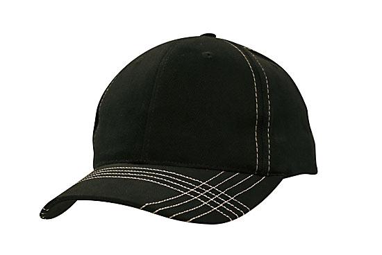 Brushed Heavy Cotton with Contrasting Stitching & Cross Stitched Peak
