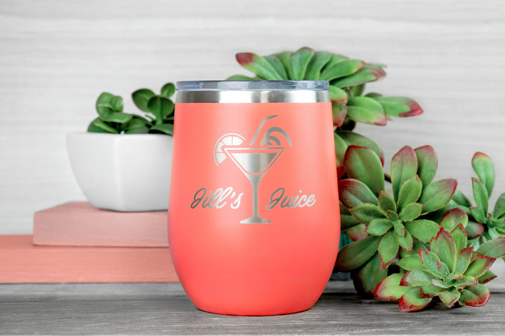 12 oz Polar Camel Metal Wine Tumbler 10