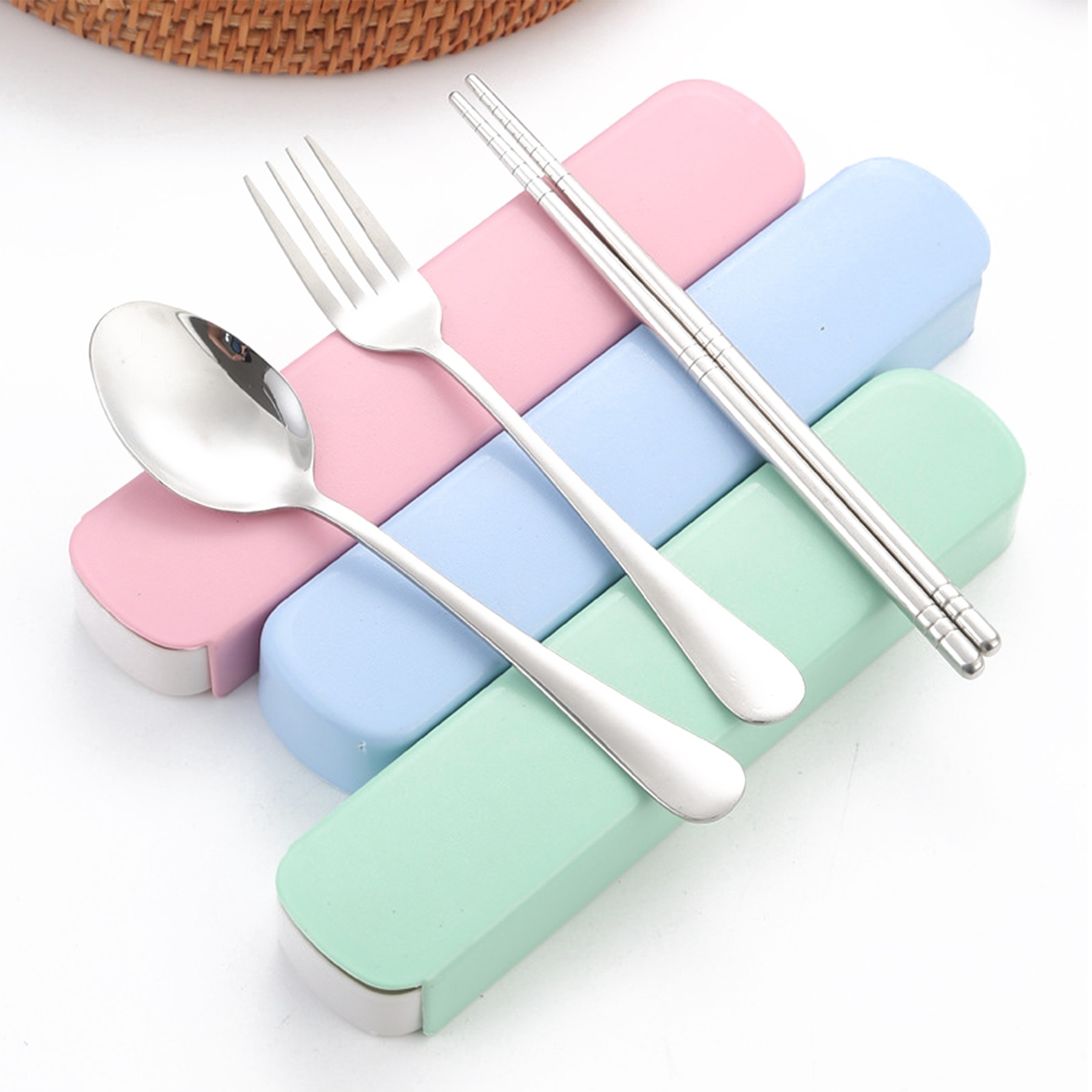 Stainless Steel 3 Pieces Tableware Set 4