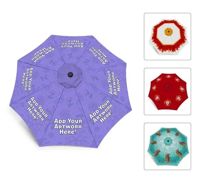Custom Market Umbrella 8.58Ft Diameter 4