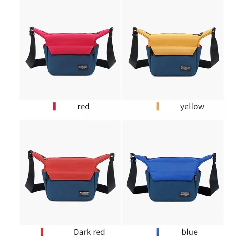 Color contrast waterproof shoulder casual bag 13