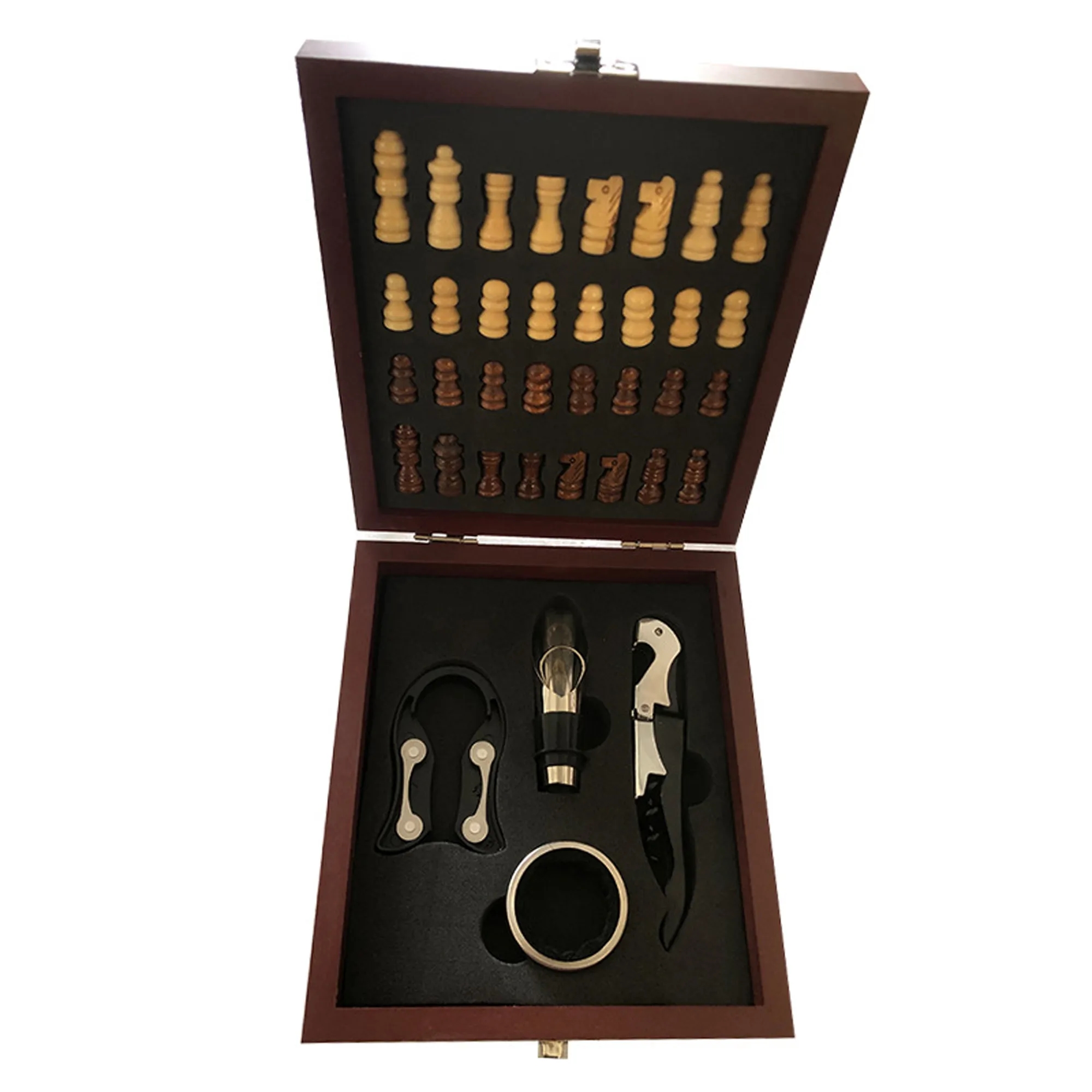 High Grade Bamboo Box Bottle Opener Set 8