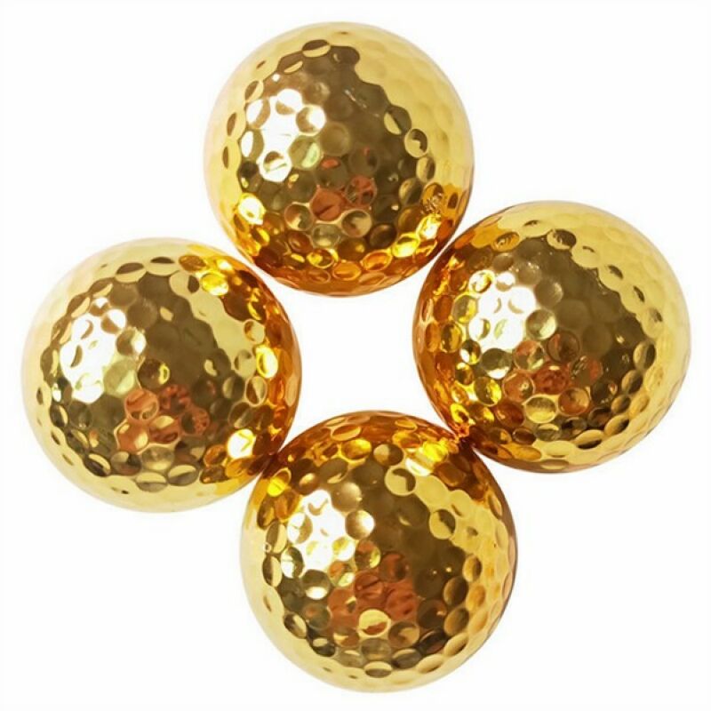 Custom Gift Ionomer Resin Gold Golf Ball