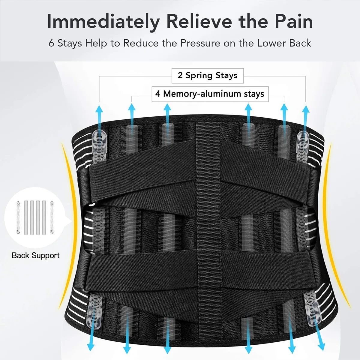 Back Braces With 6 Stays 4