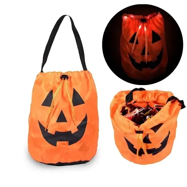 LED Pumpkin Drawstring Bag 3