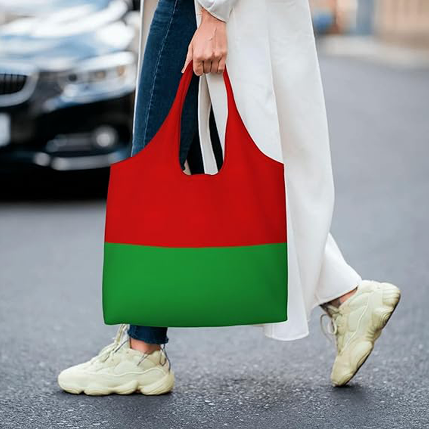 Stitching Color Tote bag 9