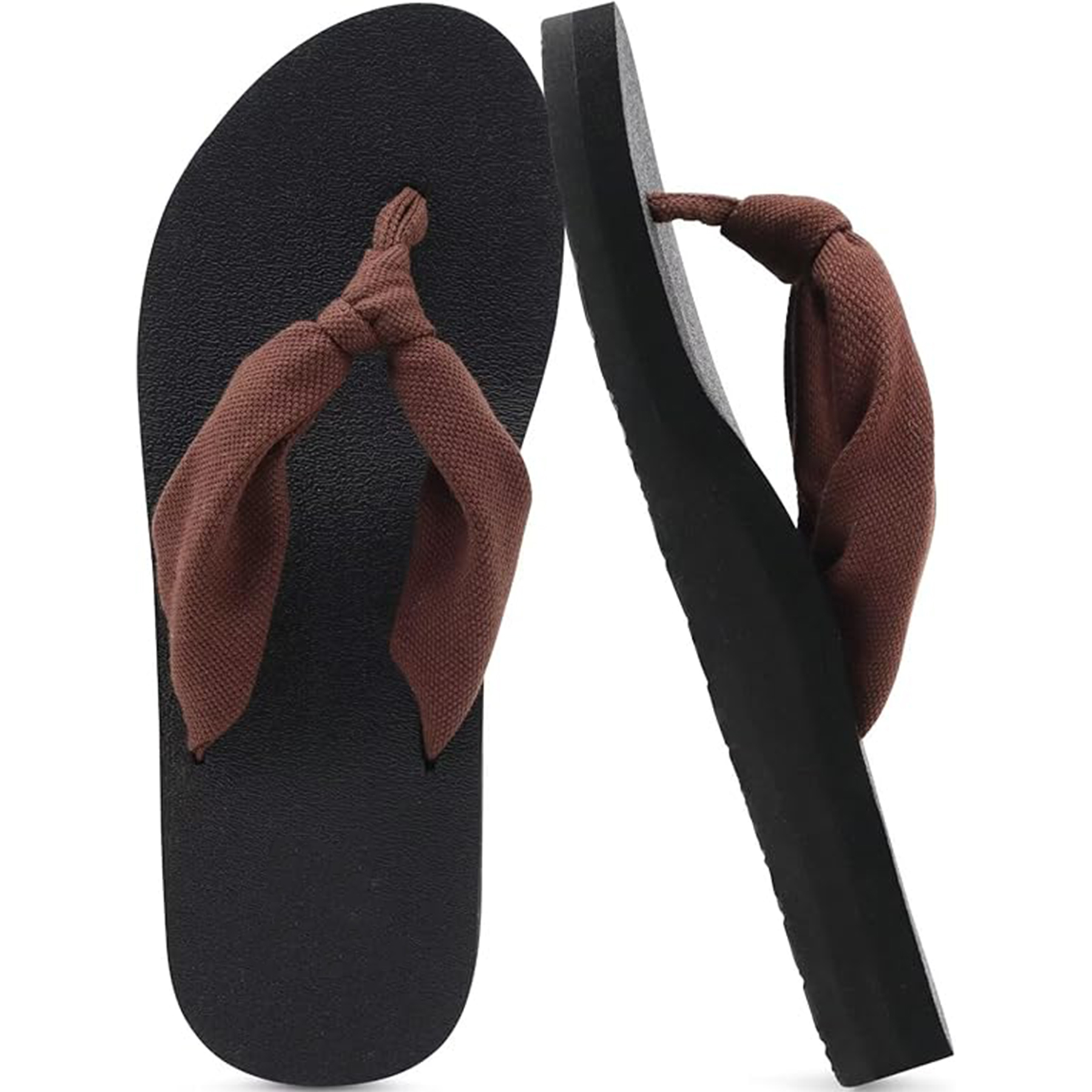 Women's Yoga Mat Leather Flip Flops 4
