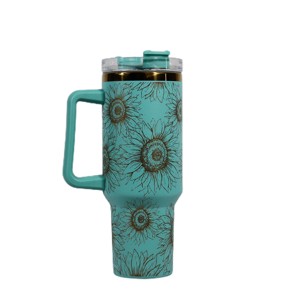 40 oz Vacuum Insulated Mug with Golden Under 6