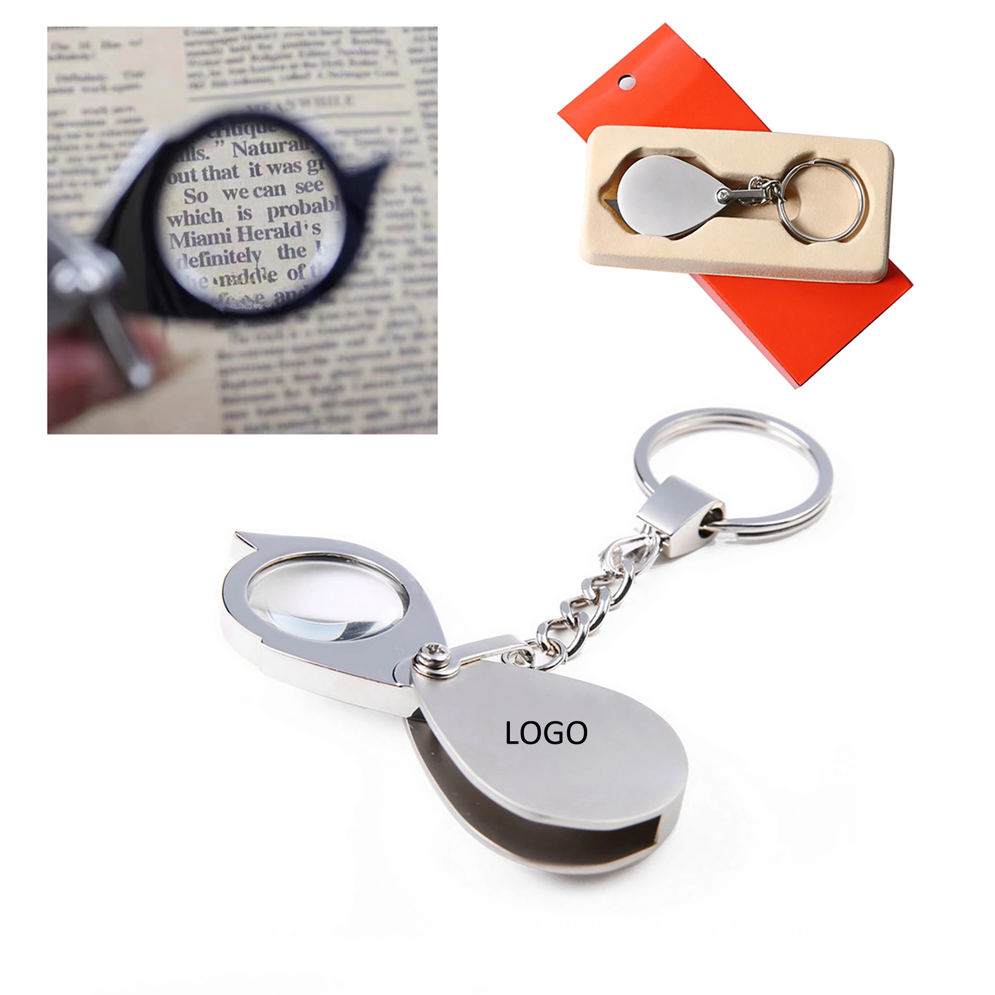 10X Loop Magnifier Keychain 1