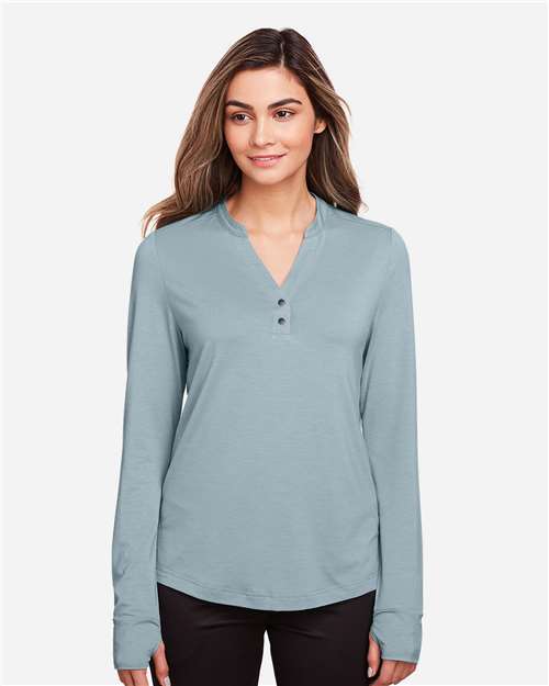 Women's JAQ Stretch Performance V-Neck Snap Pullover - NE400W 11