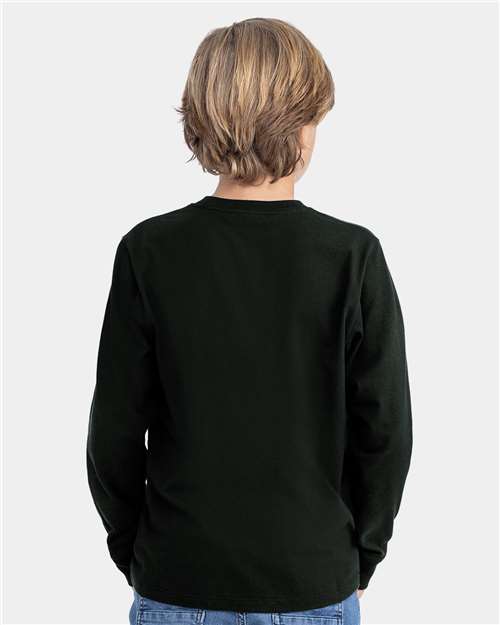 Youth Cotton Long Sleeve Tee - 3311 3