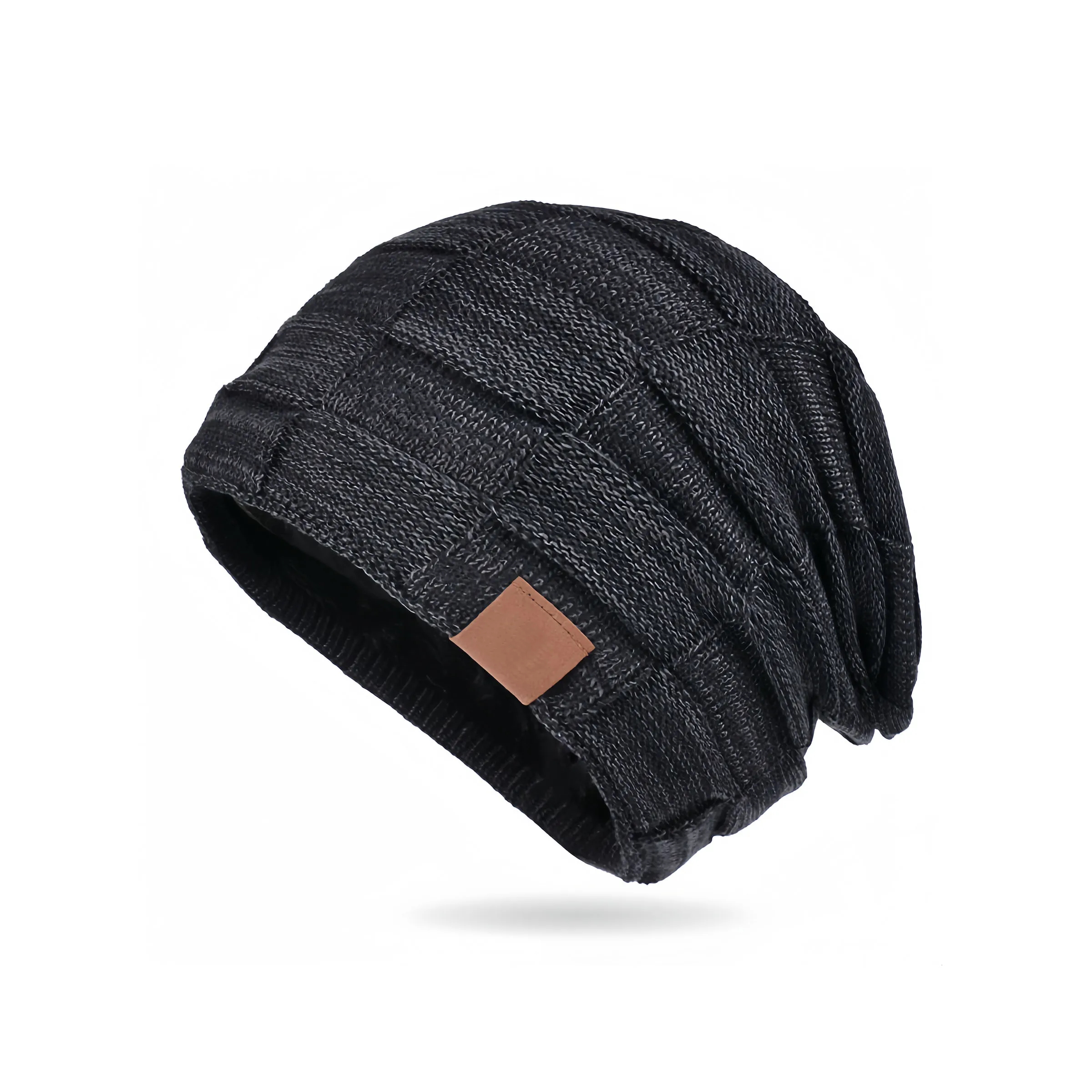 Wool Autumn/Winter Mixed Color Versatile Knitted Hat 7