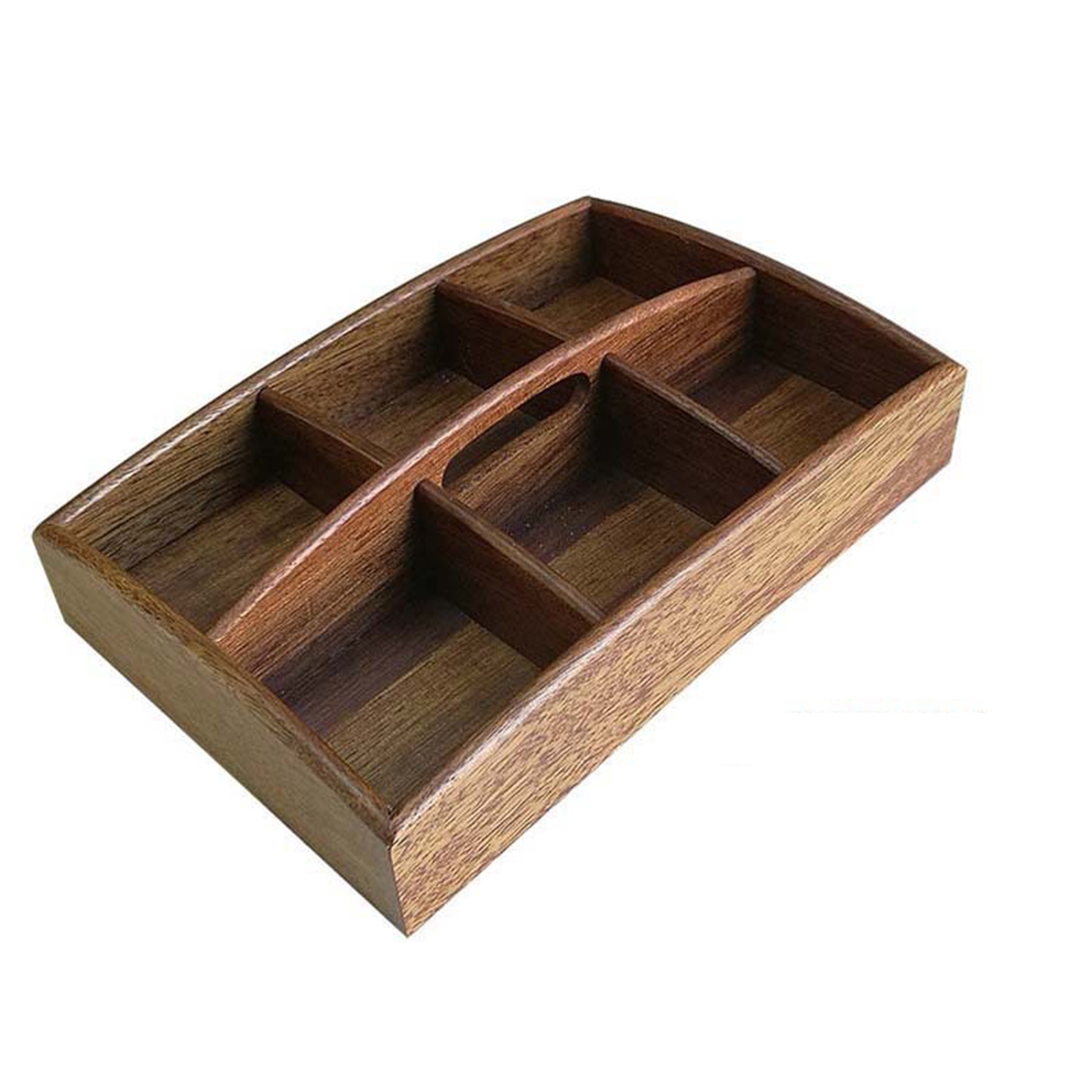 Walnut Wood Partitioned Snack Box 5