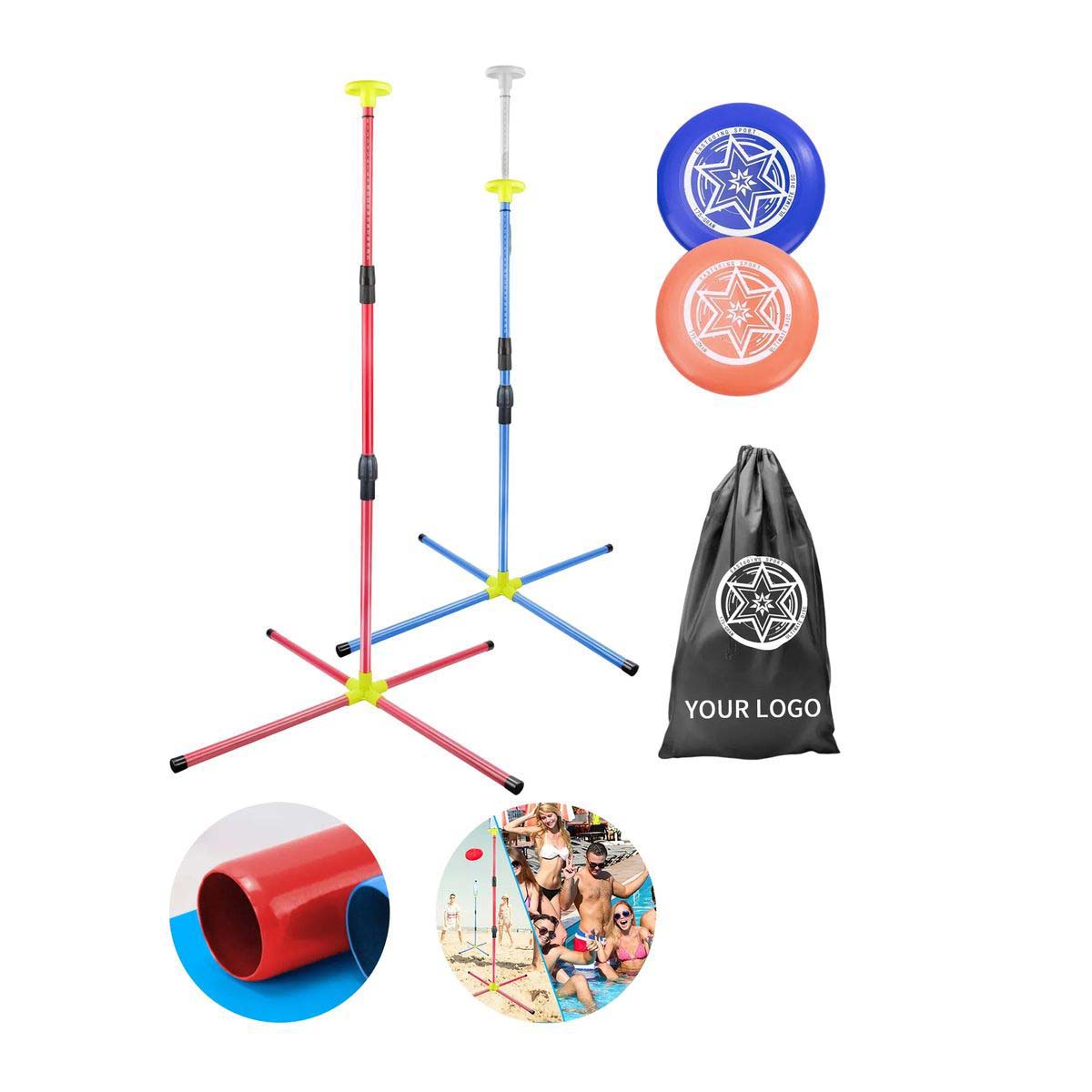 Flying Disc Game Stand with Easy Assembly 3
