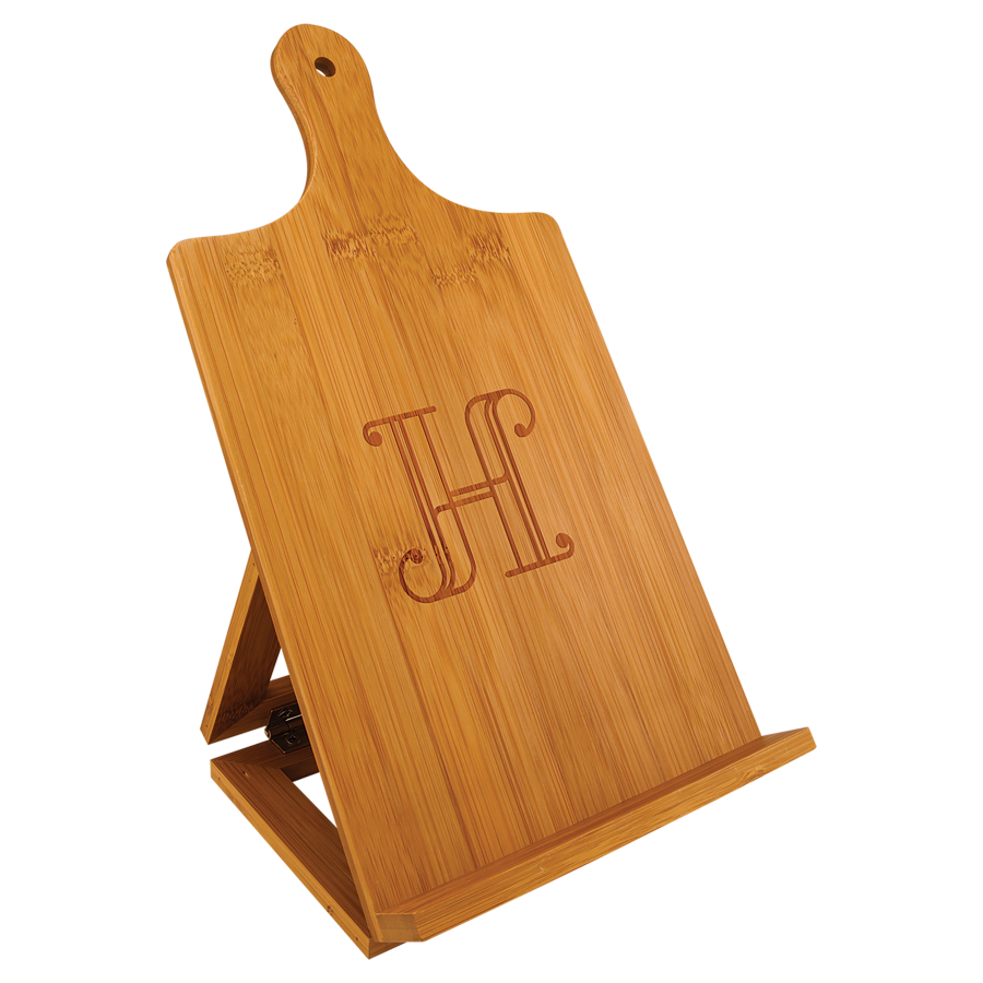 7 1/4" x 13 1/2" Bamboo Standing Chef's Easel 1
