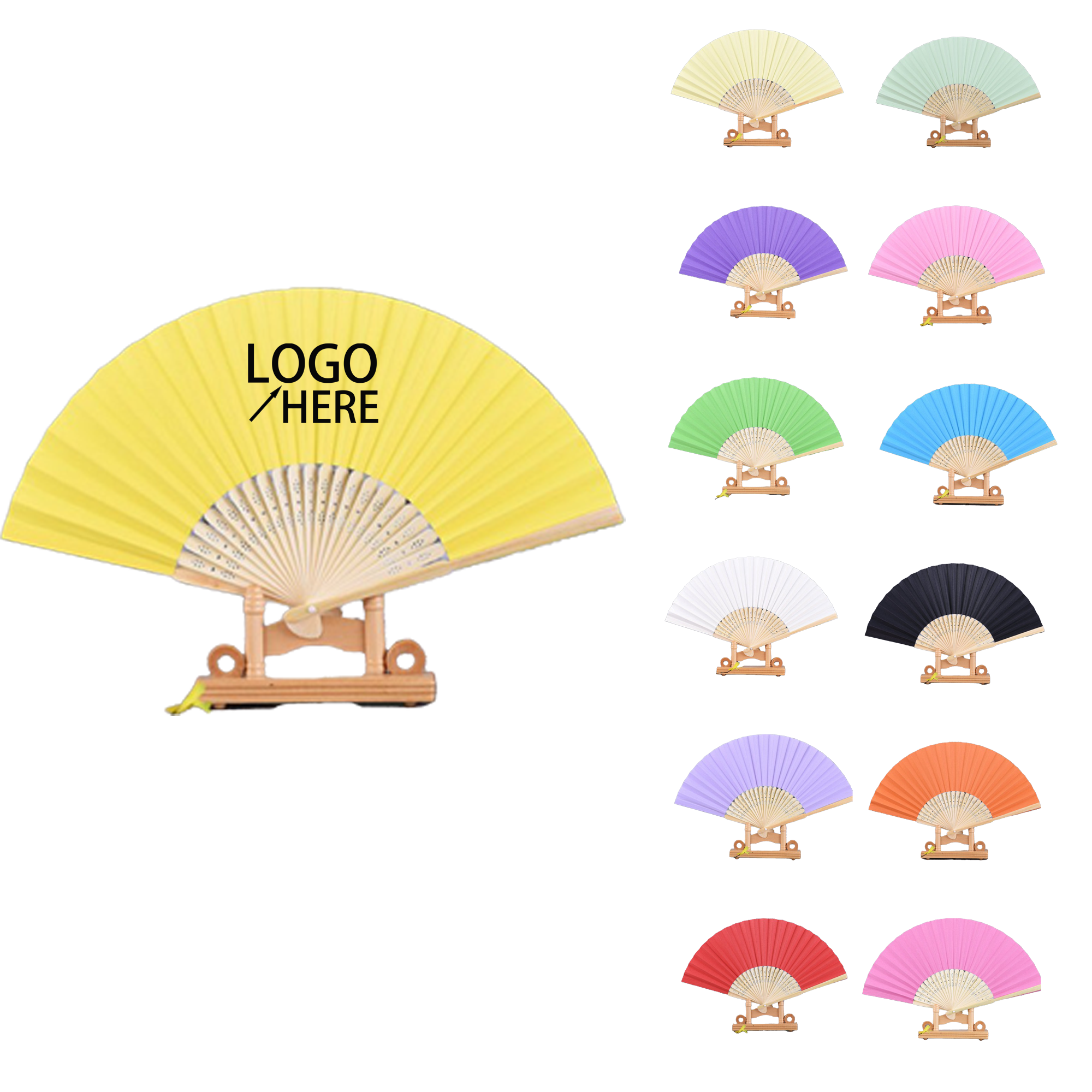 Portable Bamboo Folding Fan 2